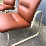 Pair of vintage Steelcase 1970 armchairs