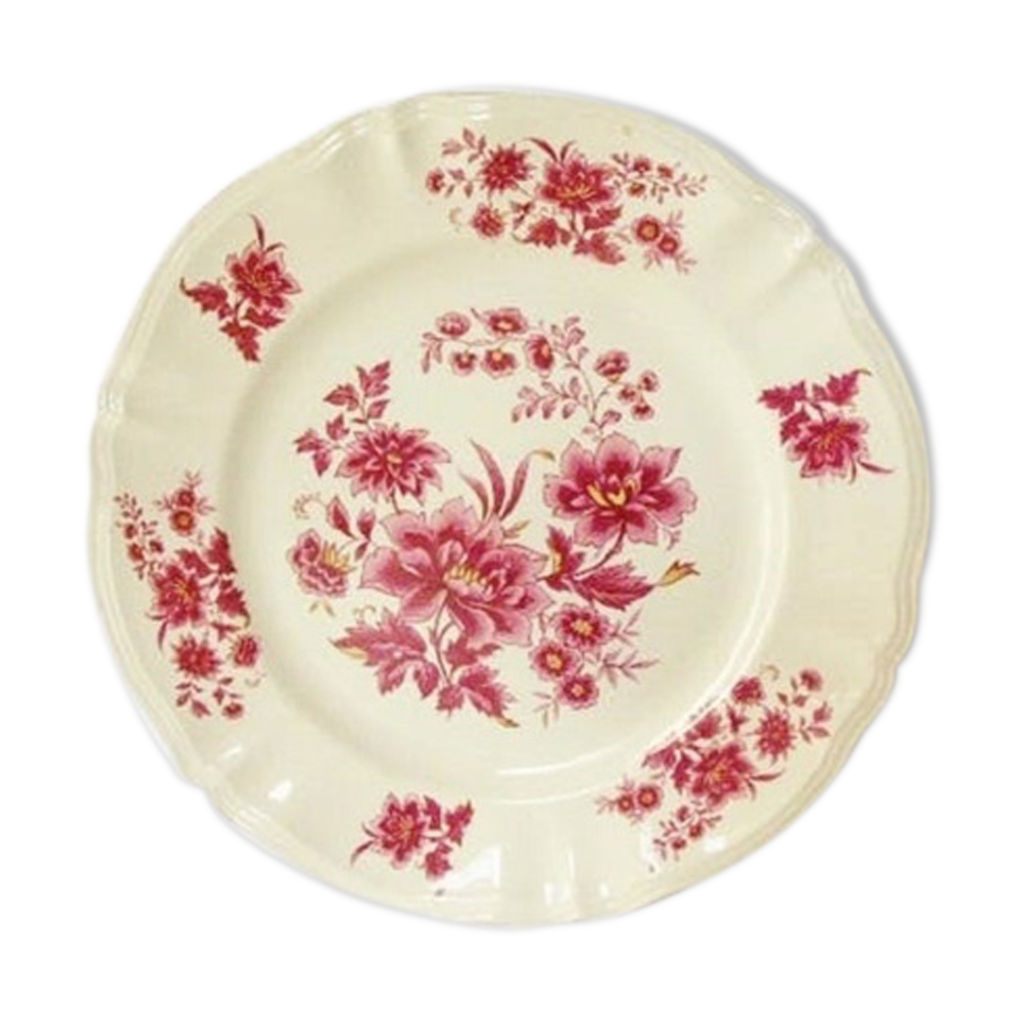 Flat old Sarreguemines Aubusson collection