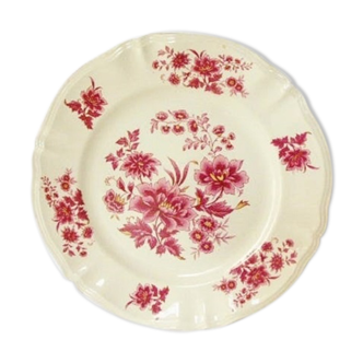 Plat plat ancien Sarreguemines collection Aubusson