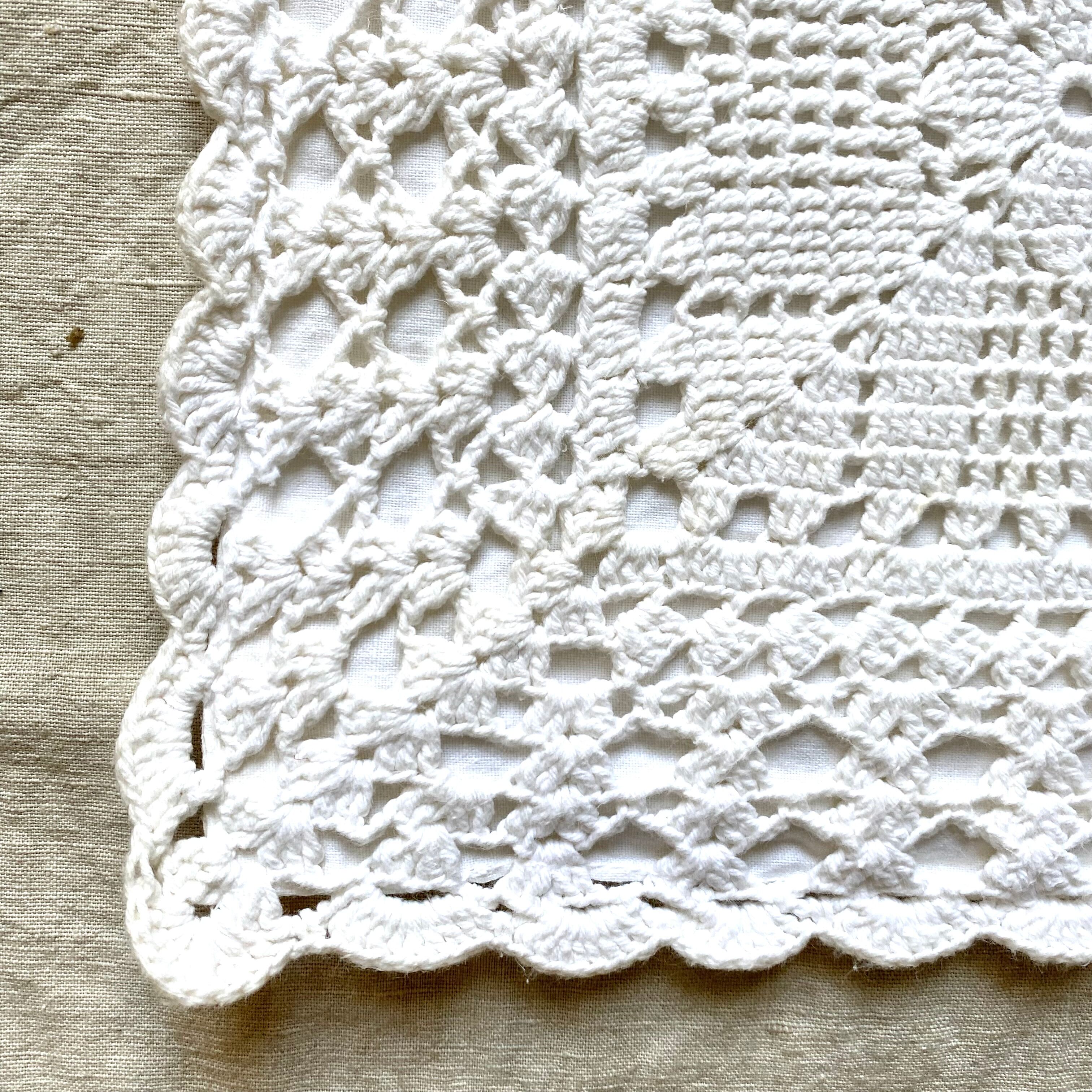 Housse de coussin en crochet