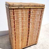 Rattan chest from the 1950s
