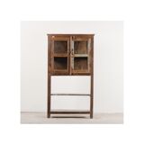 Vintage display case in natural wood