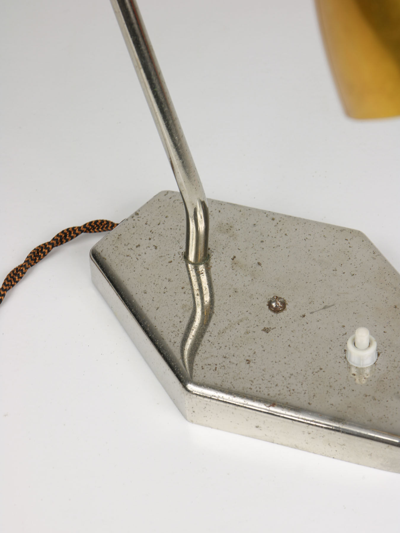 Mid-Century Gold Table Lamp, 1960s