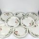 Set of 8 flat plates by Churchill, "Victorian Orchard" model, Staffordshire, England.