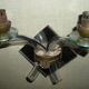 Pair of 1960/70 wall lights with 2 arms in murano glass
