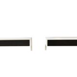 Set of two Martin Visser DD01 Bergeijk wall shelves with drawers for Spectrum, Netherlands 1956