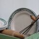 6 assiettes à dessert en céramique