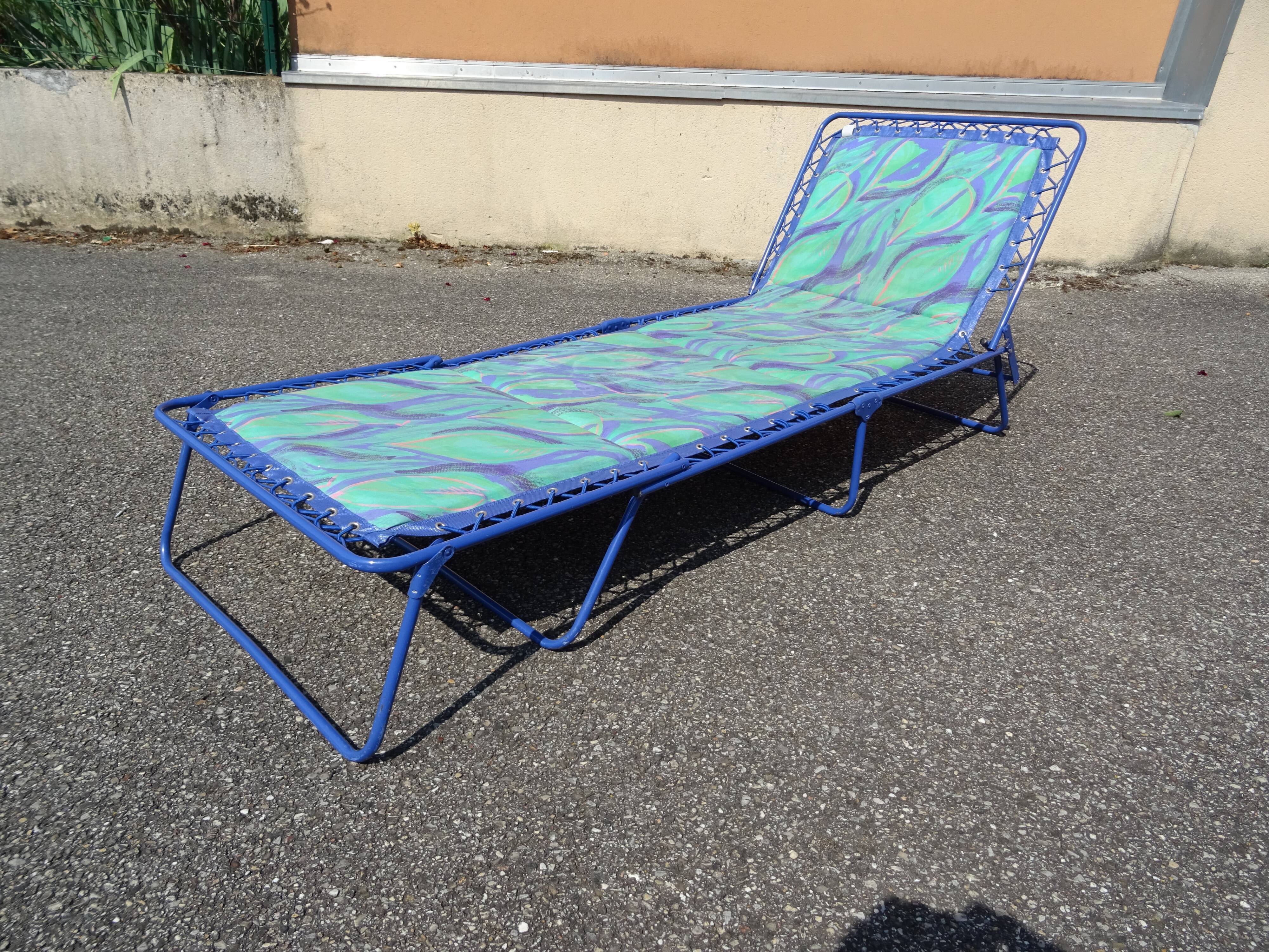 Transat Lafuma lit de repos vintage