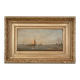 Tableau "Return to Port", oil on panel, signed Gilbert – Late 19th century
