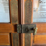 Pair of engraved glass doors