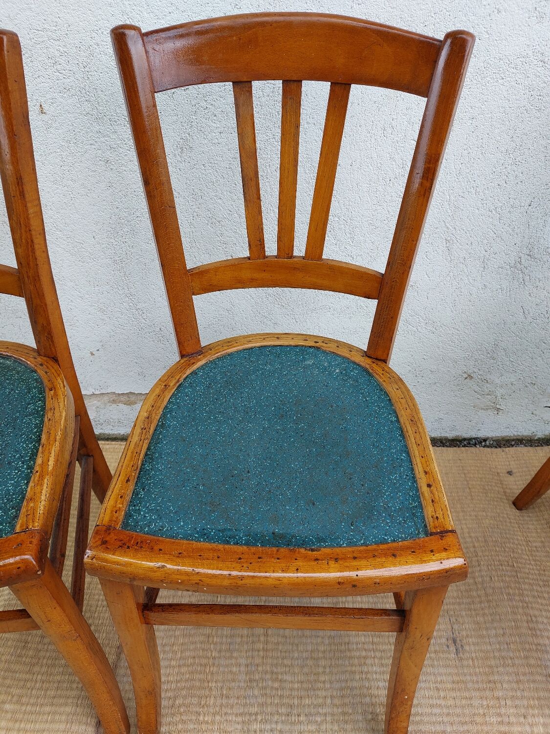 4 Mado wooden chairs, bistro