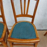 4 Mado wooden chairs, bistro