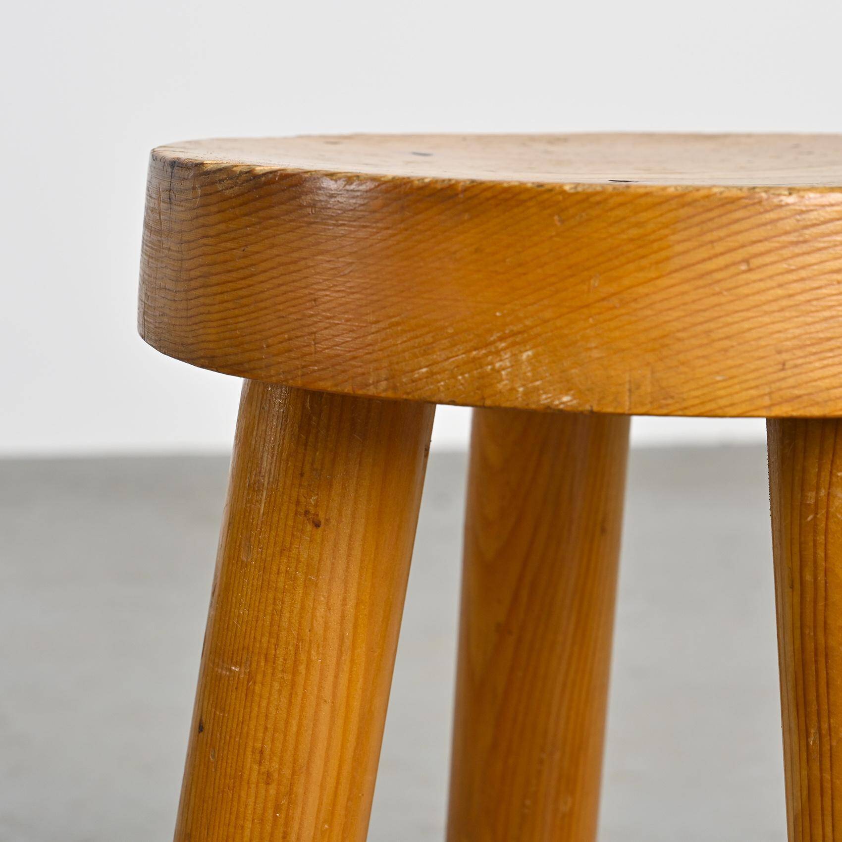 Pair of stools by Charlotte Perriand, Les Arcs, circa 1965