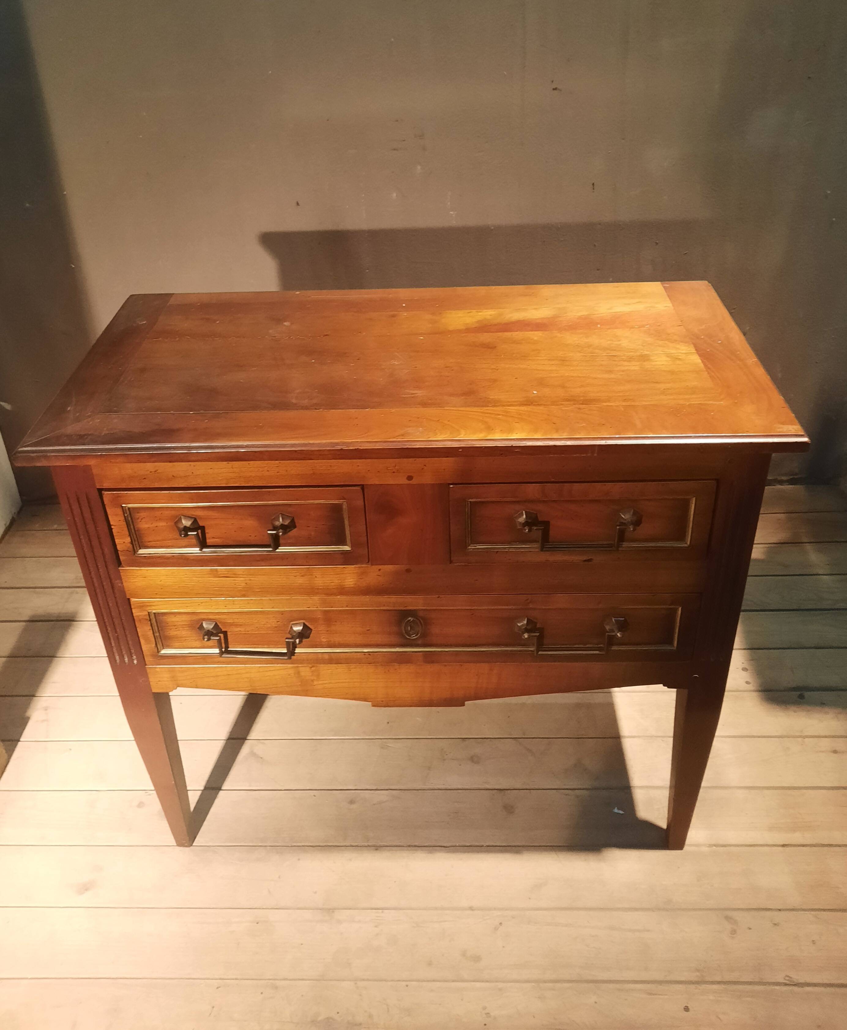 Directoire style wooden chest of drawers