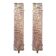 High-End Gold Wall Sconce Pair with Ametista “Graniglia” Murano Glass
