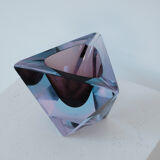 Cendrier Sommerso Flavio Poli 1960's bleu et violet