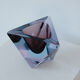Sommerso Flavio Poli 1960's blue and purple ashtray
