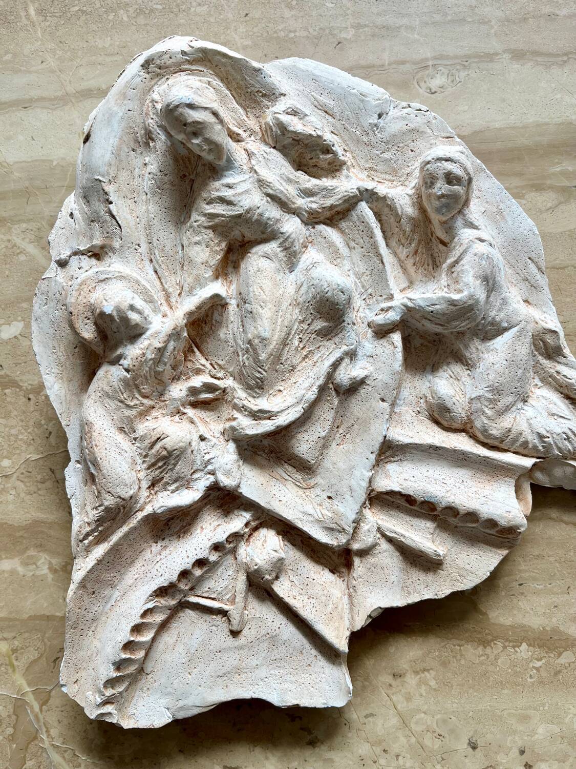 Plaster bas-relief