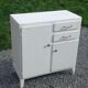 Parisian sideboard with white patina from the 1950s