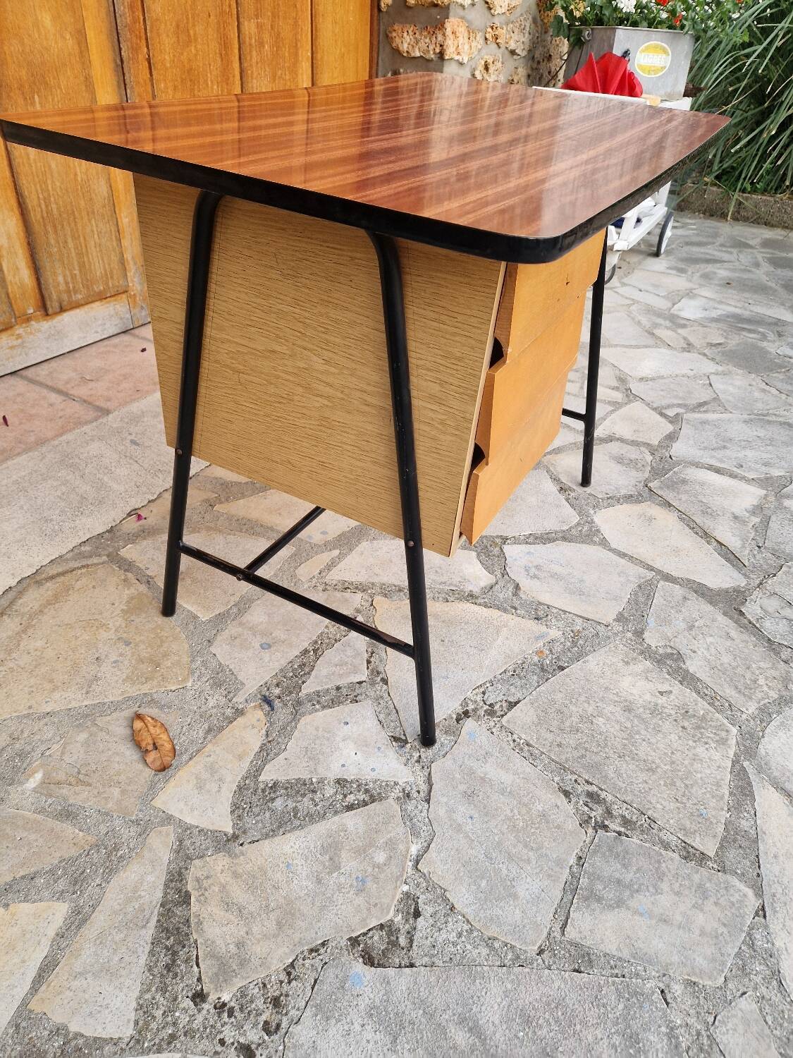 Vintage Formica Modernist Desk
