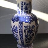 Former vase Delft ceramics white decor blue vintage mill