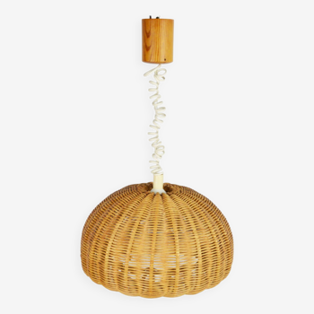 Wicker lamp, 1970s