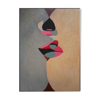 Acrylic canvas The kiss 73X54 cm for living room