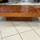 Vintage 1970s Elm Burl Coffee Table