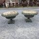 Pair of Medici vases in cast iron from the 19th century, 55cm wide.
