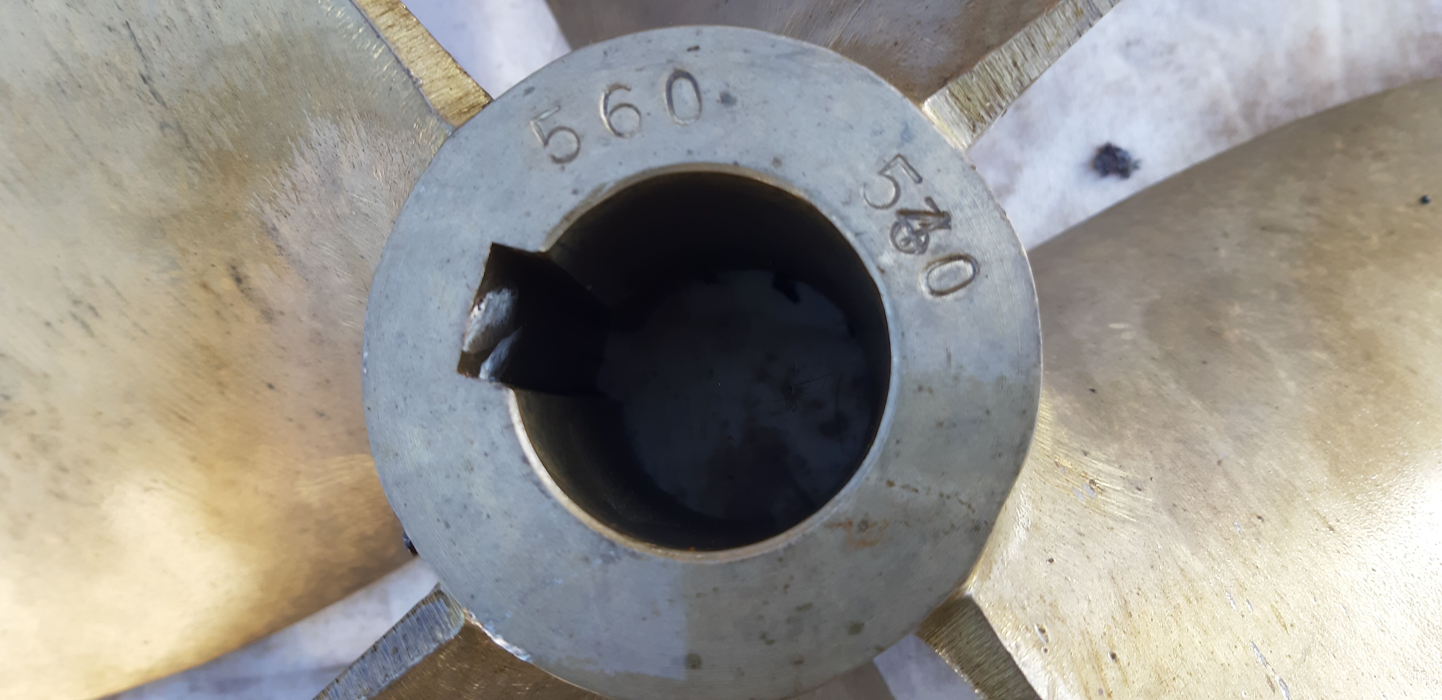 Bronze boat propeller "radice" 14.5 kg