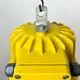Yellow industrial explosion proof lamp with aluminium shade, 1990s