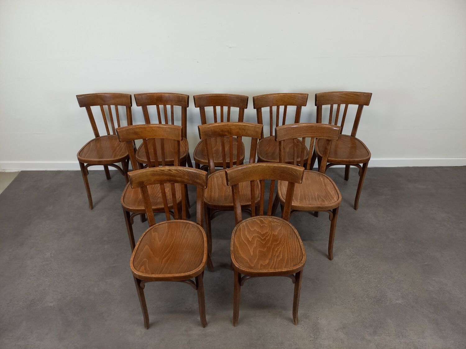 Baumann bistro chairs, set of 10