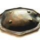 Oval ashtray in gilded bronze Napoleon III