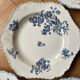 Blue flowered ironstone deep plates from Saxony