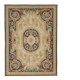 Handmade European Vintage Aubusson Kilim 272 cm x 368 cm