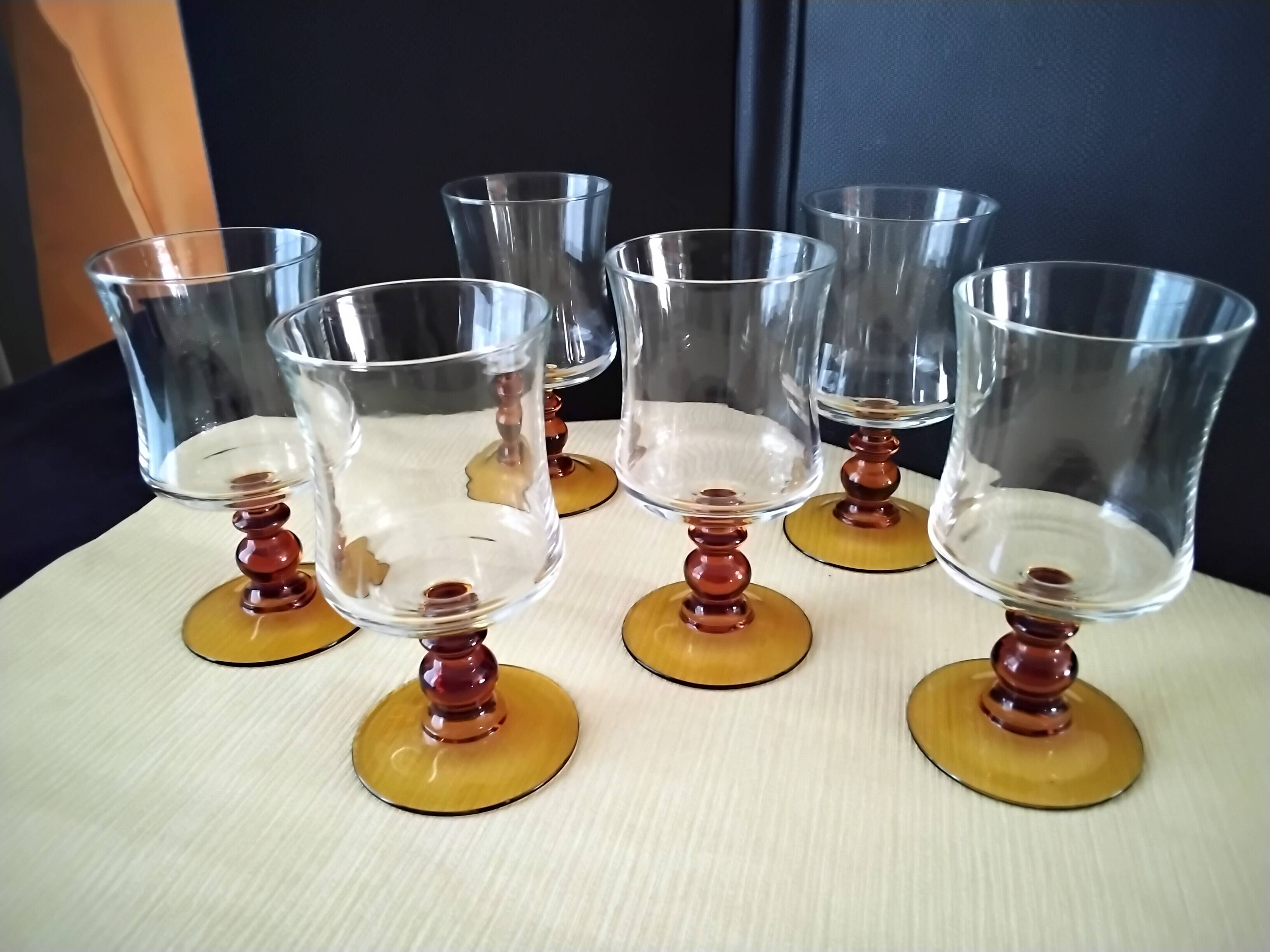 6 Verres à eau ou grands verres à vin Luminarc  Années 70