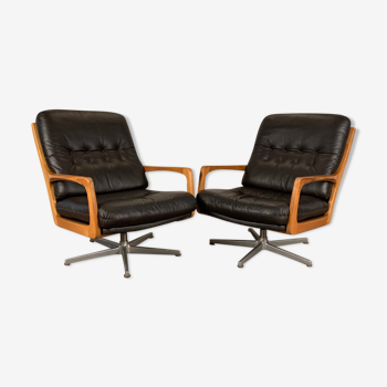 A pair of armchairs, designer Eugen Schmidt, Soloform, 1960s