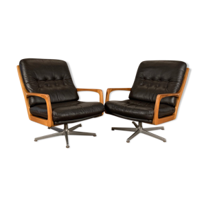 Paire de fauteuils designer Eugen