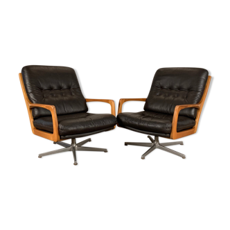 A pair of armchairs, designer Eugen Schmidt, Soloform, 1960s