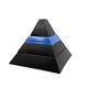 Pyramid shaped stacked ceramic ashtrays / centerpiece Amalgames France 1980