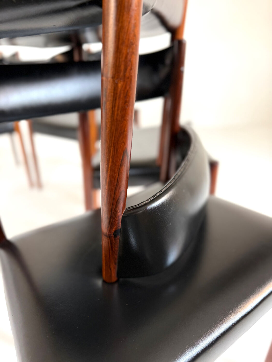 6x vintage Danish chair in Rosewood ‘60