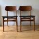 4 Danish chairs in oak and teak, 1960s
