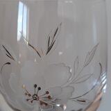 2 verres à vin en cristal