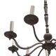 Vintage chandelier with 9 arms in gold metal – foliage decoration – Paris Baguès
