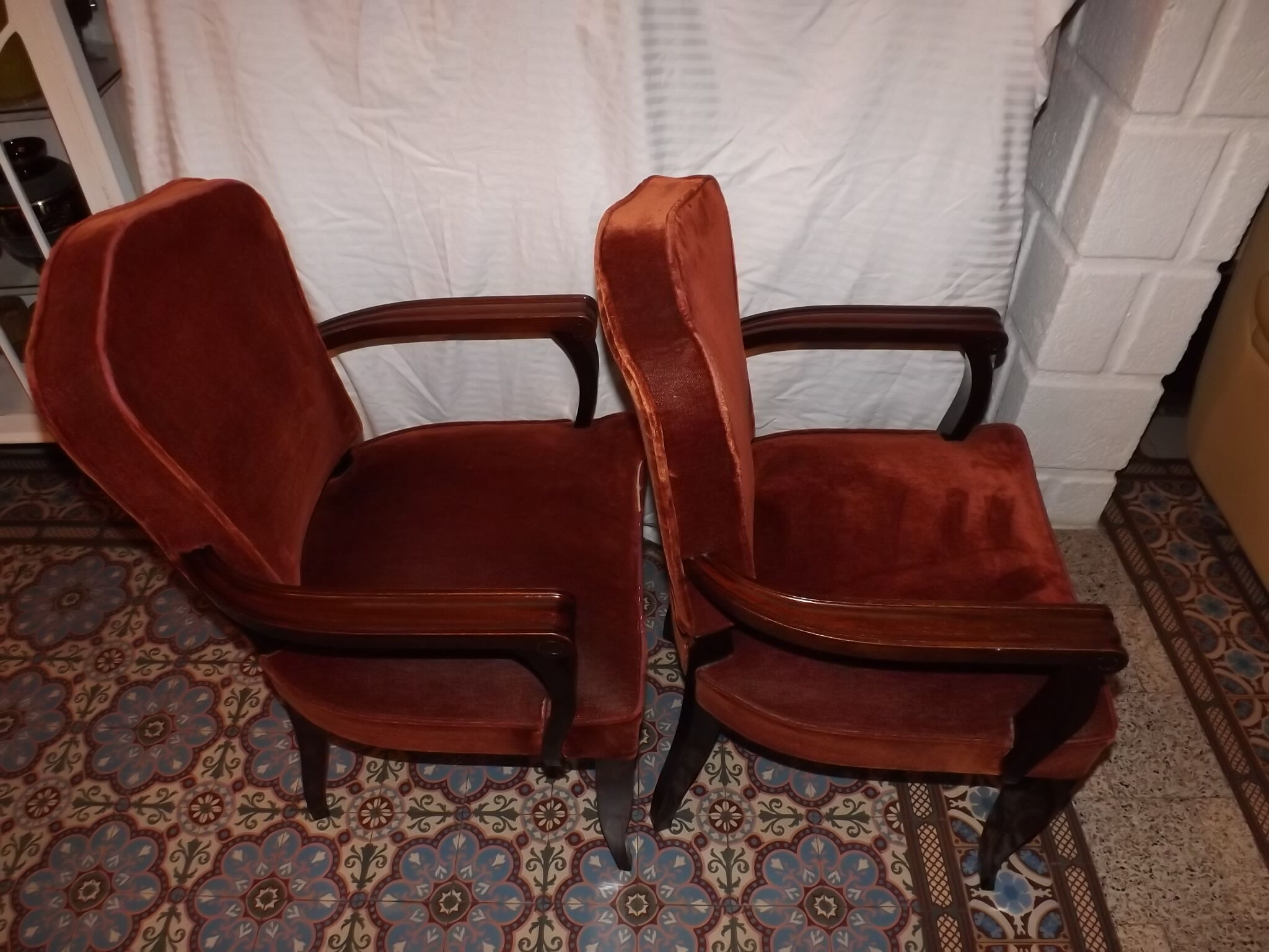 Pair of chairs Gaston fish 1950