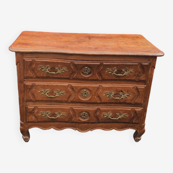 Louis XV period chest of drawers in oak