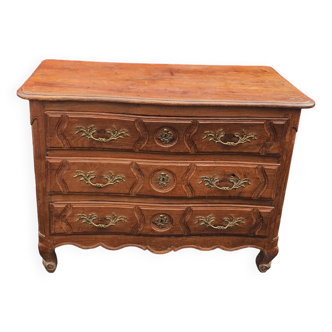 Louis XV period chest of drawers in oak