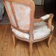 Fauteuil style Louis XV  tissu  original