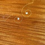 Table à manger scandinave bois massif et palissandre rénovée 240cm