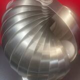 Henri Mathieu 70's Kinetic Design Lamp Brushed Aluminum - 36 cm